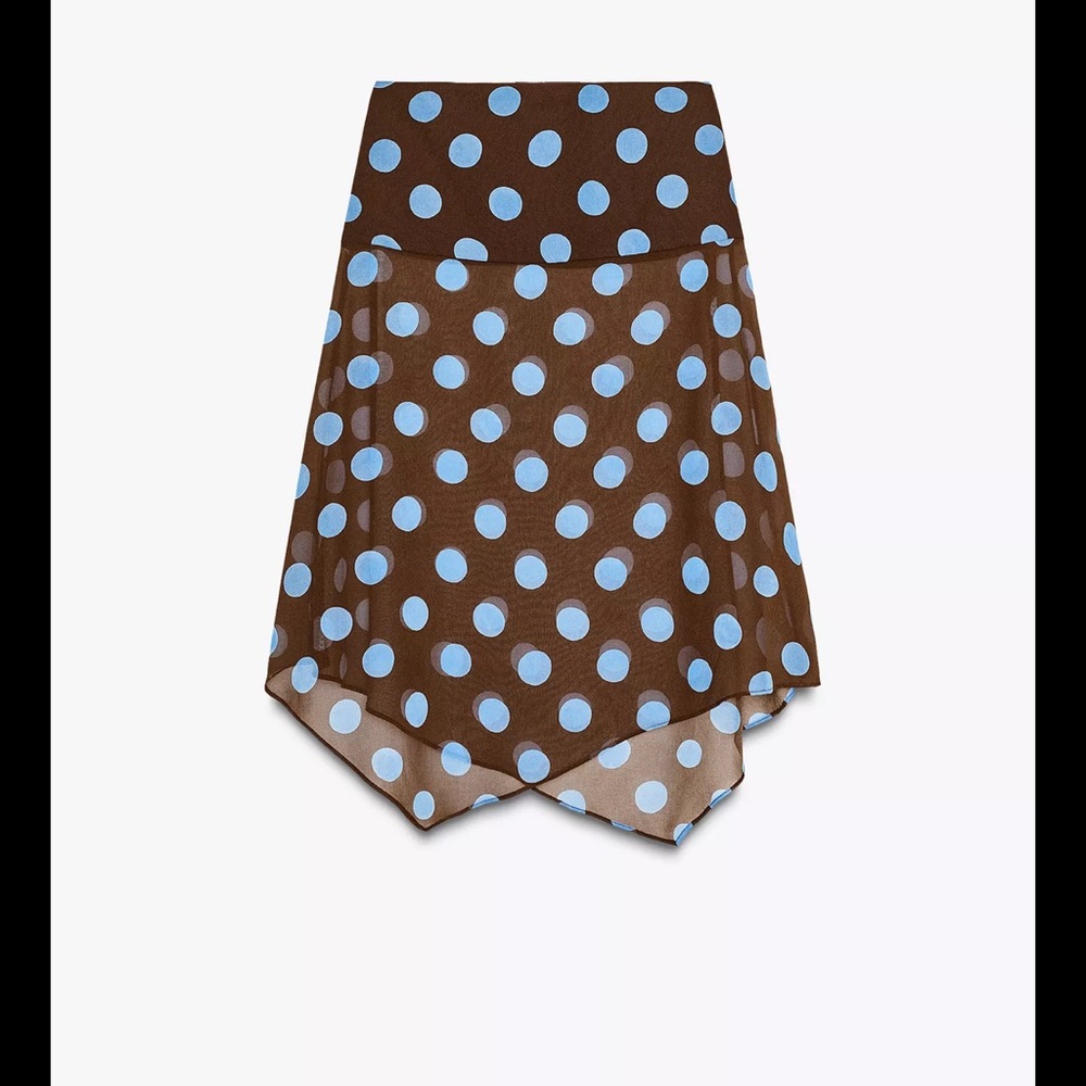 VIRAL ZARA POLKA DOT SKIRT